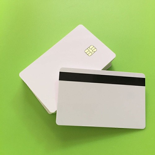 10 Pcs Blank Smart Card Sle4442 Chip with Magnetic Strip Hico 3 track Inkjet PVC