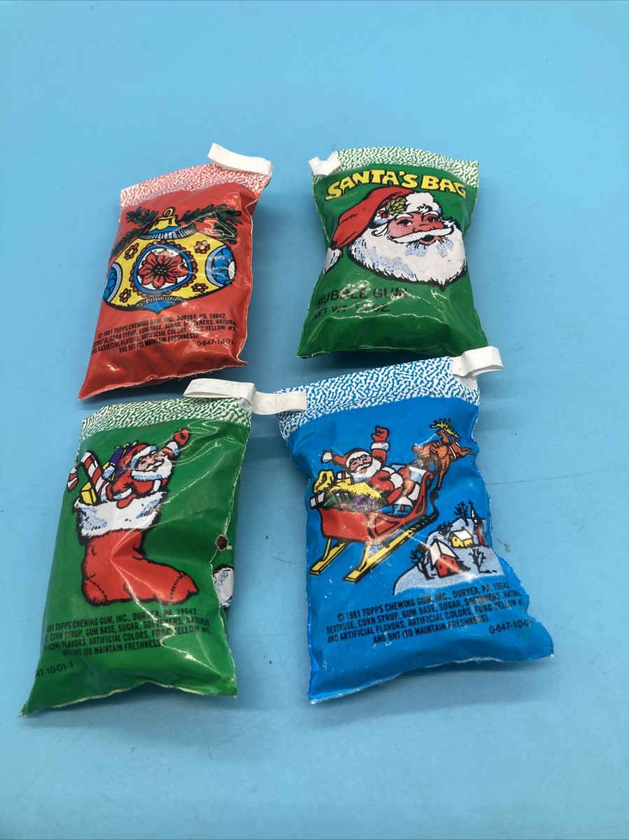 Santa's Bag Bubble Gum Set Of 4 Packs | eBay