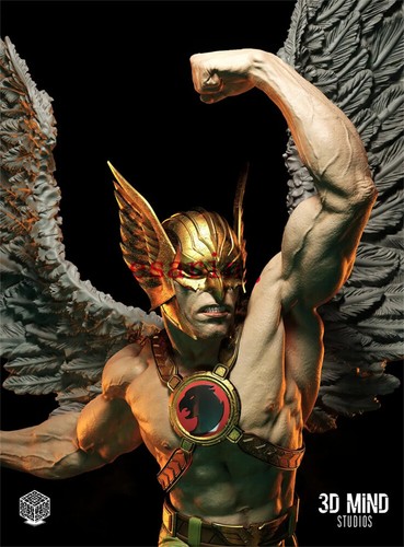 Hawkman 3D Printing Figure Unpainted Model Sculpture GK Blank Kit New In Stock - Picture 8 of 9
