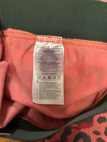 Adidas Damen Leggings rosa grau LEOPARDENMUSTER 7/8 Baumwolle Größe XL - Bild 6 von 6