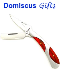 6" NEW! ELK RIDGE Wood Silver 2 Blade Gentleman's FOLDING POCKET KNIFE ER-114 