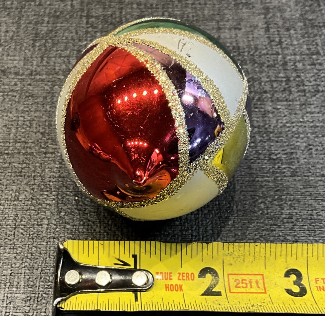 Vintage Mercury Glass Christmas Ornaments Lot Of 4 eBay