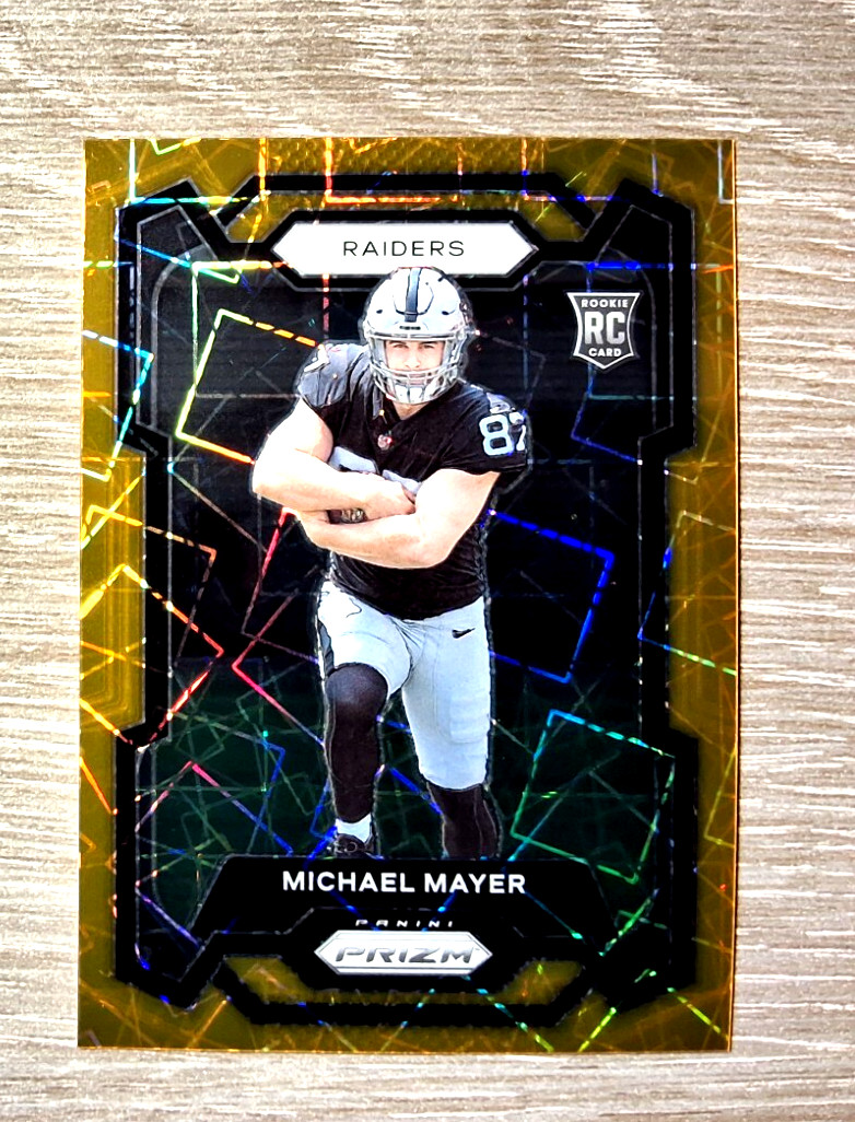 2023 Panini Prizm #361 Michael Mayer Orange Lazer Prizm Rookie RC Raiders!