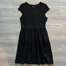 Madewell Classic Little Black Dress Knee Length Cap Sleeve M ~ STAPLE CLOSET