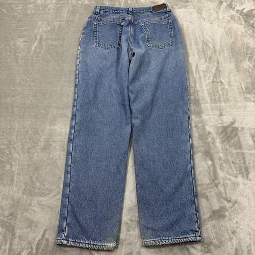 L.L. Bean Jeans Womens 12M-T Blue Double L Relaxed Fit Lined Medium Wash Denim - Picture 2 of 15
