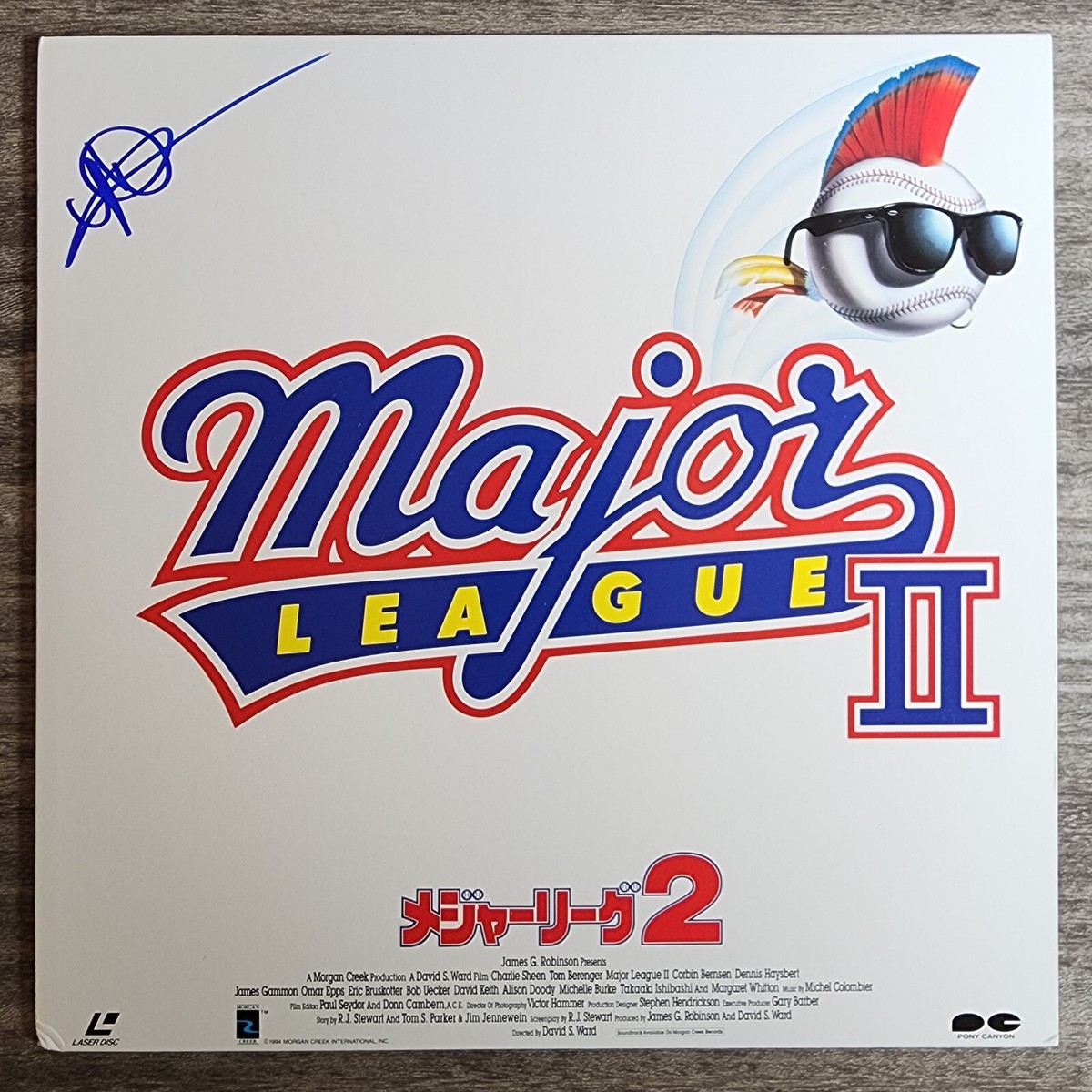 【超希少】★1977年カードMLB★ベーブルース、ディマジオ、ロビンソン他★ Michelle Burke Signed Major League 2 Japanese Imported Laserdisc