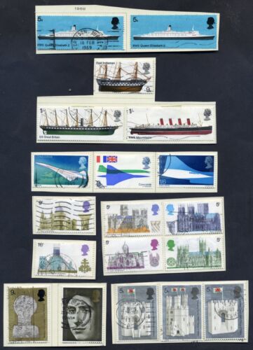 Lote de 42 sellos, Reino Unido, 1969 Scott's 575,577,579-611 (5MNH) - Imagen 1 de 3