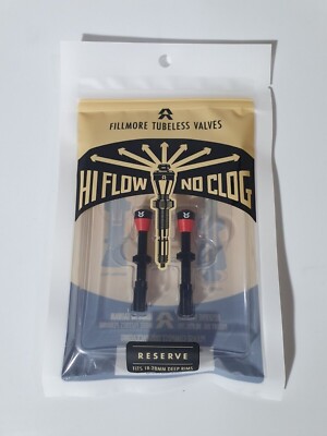 Reserve Wheels Fillmore 50mm Paar Scwarz Tubeless-Ventile