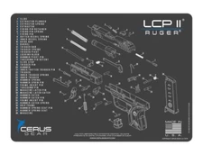 For Ruger LCP 2 II  Armorers Cleaning Mat Cerus Gear PREMIUM  Made in USA 