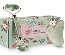 Ysrisny Jade Roller for Face and Gua Sha Set