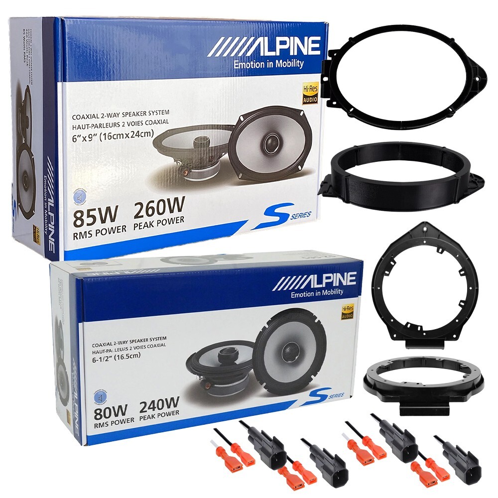 Alpine S-Series Front/Rear Door Speakers kit for 2014-2023