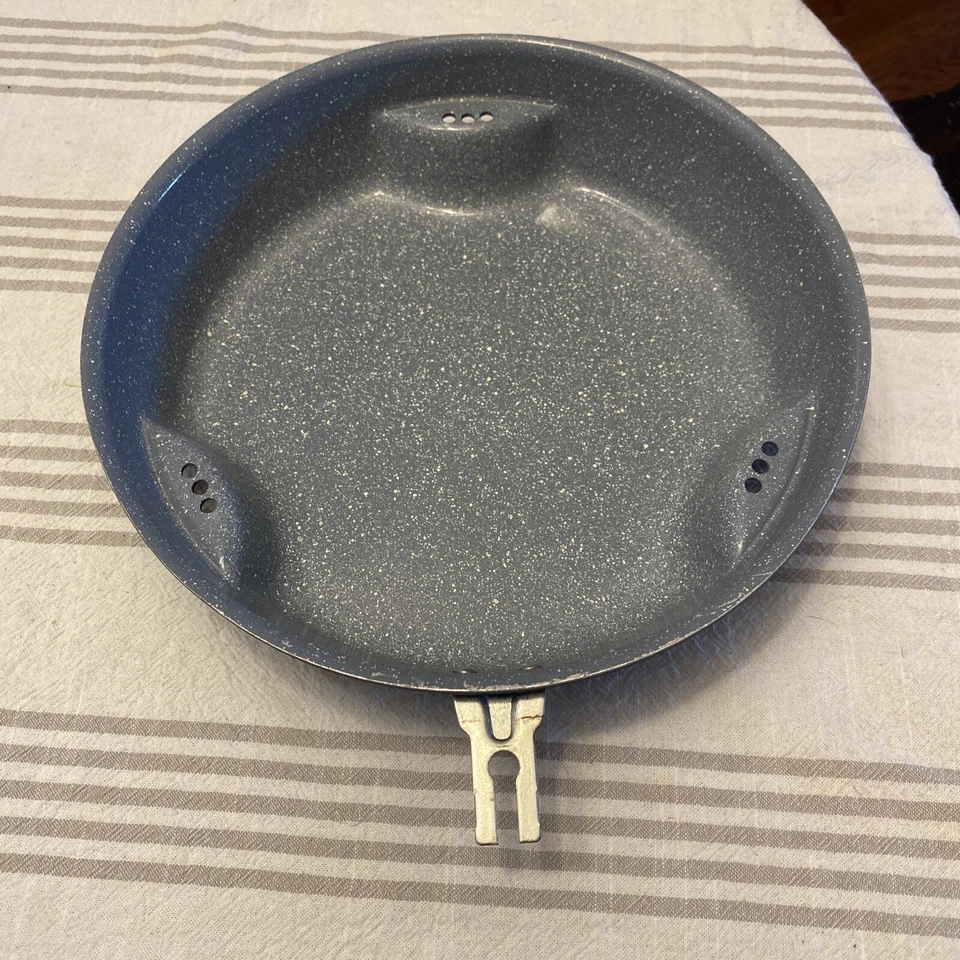 Delimano Italien Keramik Pfanne 11" Bratentlüftung EUC abnehmbarer Griff grau Marmor - Bild 4 von 4