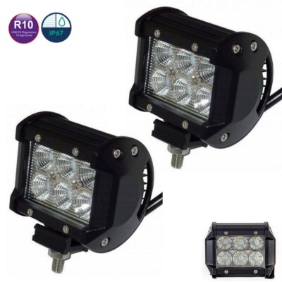 2X LED ARBEITSSCHEINWERFER Offroad Scheinwerfer 12V/24V Traktor LKW Bagger EUR 10,99 - DE