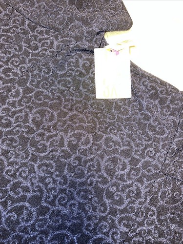 LuLaRoe Amelia Solid Blue Paisley Swirl Jacquard Taschen Reißverschluss 3XL 24/26 3X ❤️ - Bild 10 von 16