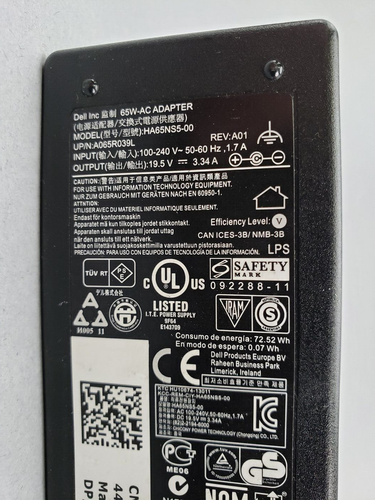 10X OEM Dell 65W AC Adapter Charger Latitude 5404 5414 E5440 E5450 E5470 E5570 - Picture 5 of 9