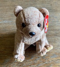 Original Ty Beanie Baby PECAN The Bear With Tag April 15 1999 Retired Euc