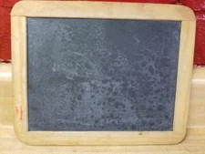 Vintage 2 Sided Slate Board Early School Personal Chalk Board Slate Dim 8.125" x