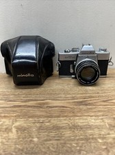MINOLTA SRT 101 35mm SLR Camera W/ MC ROKKOR-PF 55 mm f1.7 Lens