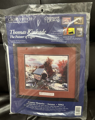 Thomas Kincade Cross Stitch Kit Country Memories 10'' x 8'' Candamar Designs 50962