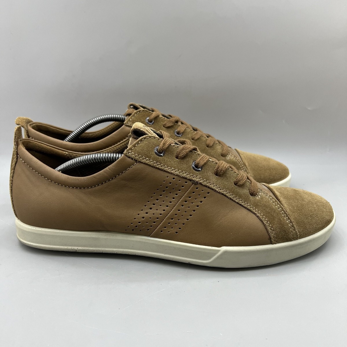 ECCO Collin Sneakers Men Size 11 US, 45 EU Brown Nubuck Suede Comfort  Shoes