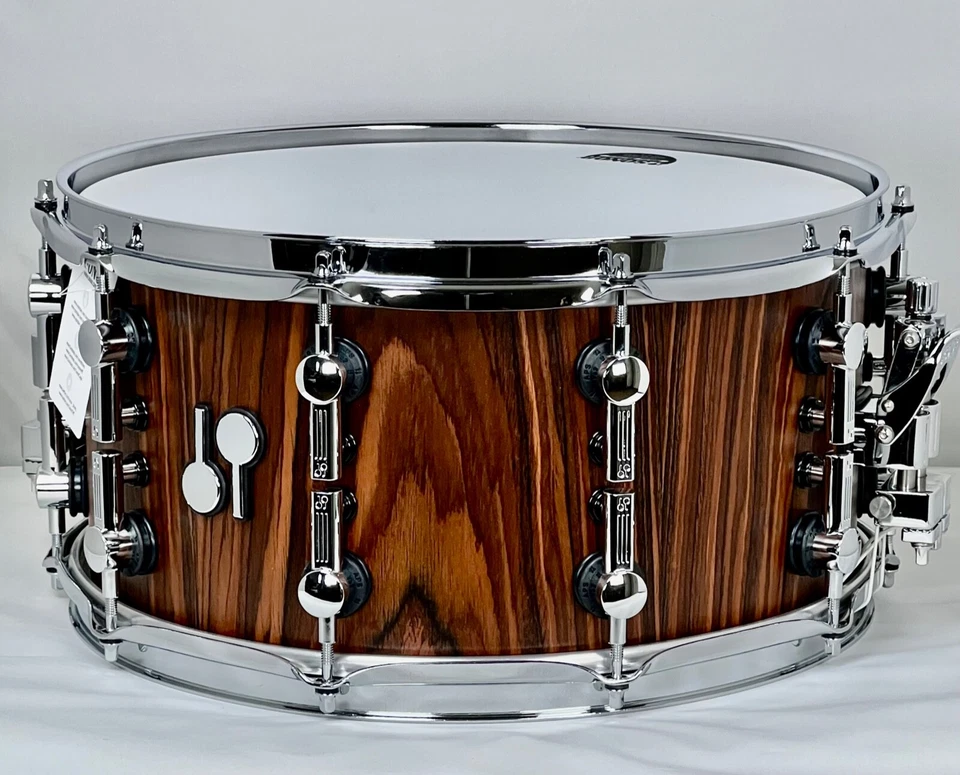Sonor SQ2 14x7 Maple Heavy Rosewood Replica Semi Gloss in & out Chrome Snare - Image 2 of 4