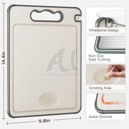 Titanium Cutting Board Double-Sided Titanium Chopping Board Scratch Resistant US - Picture 5 of 14