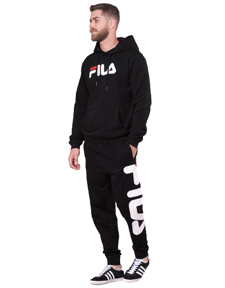 Fila Classic Pure Hoody Felpa con Cappuccio Black Regular Unisex