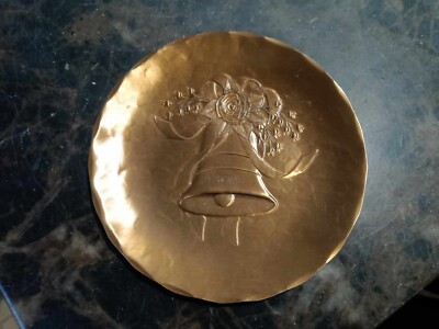 Wendell August Handmade Solid Bronze Trinket Tray / Plate, 50th Anniversary