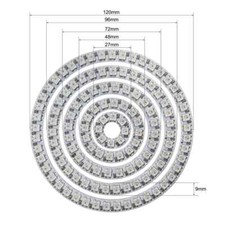 WS2812B 8/16/24/35/45 Leds Pixel Ring Addressable Led Modules Circle DC5V