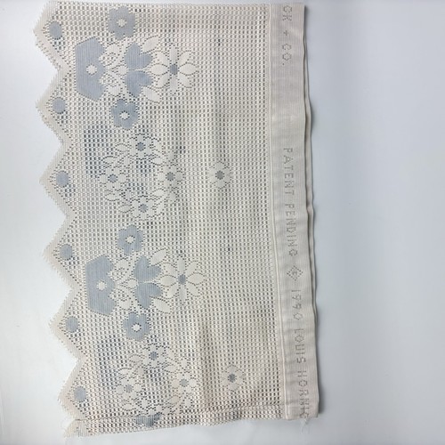 Vtg Lace Window Valance Curtain Floral Country Cottage USA 1990 Louis Hornick Co - Picture 9 of 13