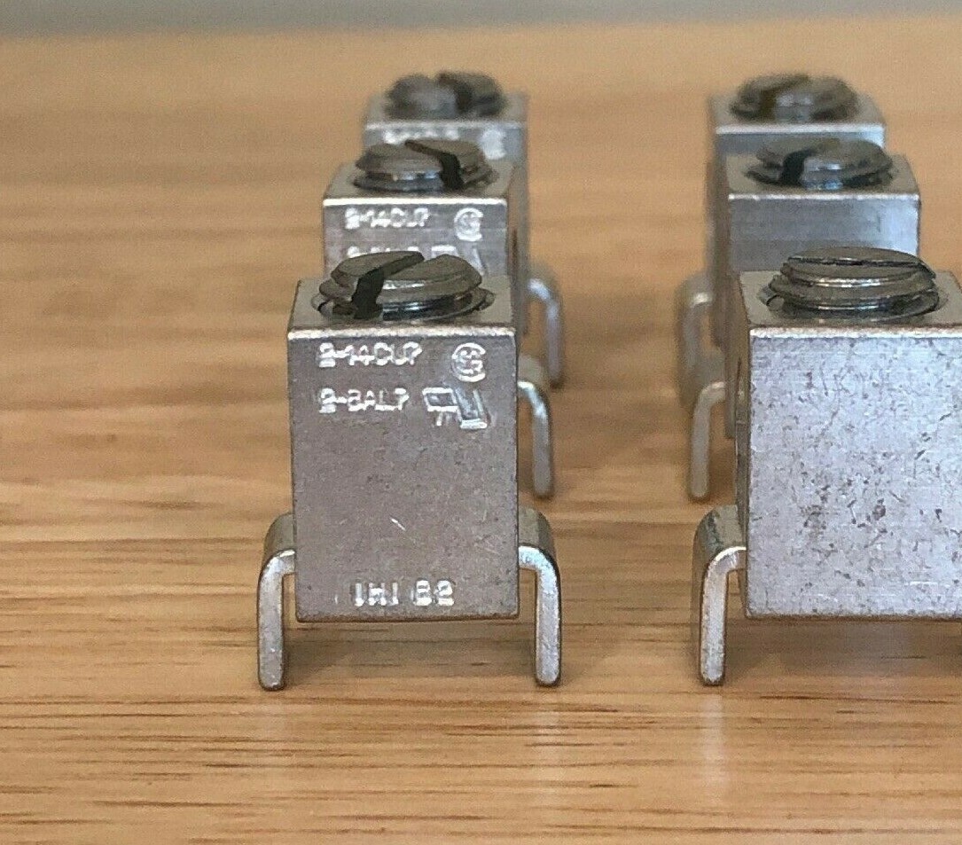 10 pieces B2APCBSS Aluminum/Copper Mechanical PCB Terminal 214 AWG