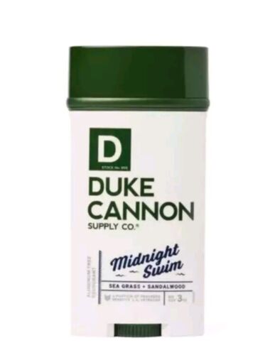 Duke Cannon Midnight Swim Deodorant Stick Aluminum Free Benefits Vets Sandalwood