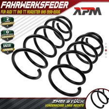 2x Federn Fahrwerksfeder Vorderachse für Audi TT 8N3 TT Roadster 8N9 1998-2006