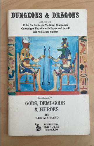 TSR Dungeons & Dragons Gods, Demi-Gods & Heros Supplement IV (2nd Print) VG/EX - Picture 1 of 5