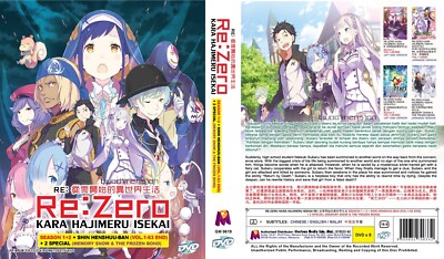ANIME DVD~Re:Zero Kara Hajimeru Isekai Season 1+2+Shin Henshu-Ban(1-63End+2 SP)