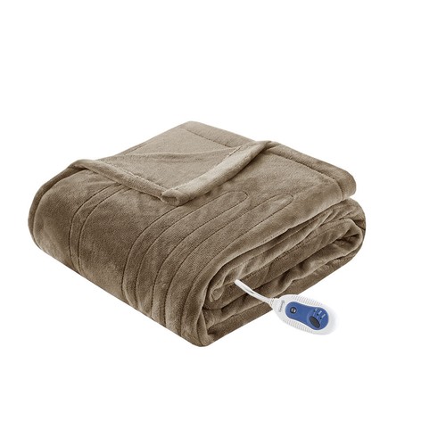 Beautyrest Plush Oversized Electric Heated Throw Blanket 60"x70" 3 Heating Level - Picture 40 of 51