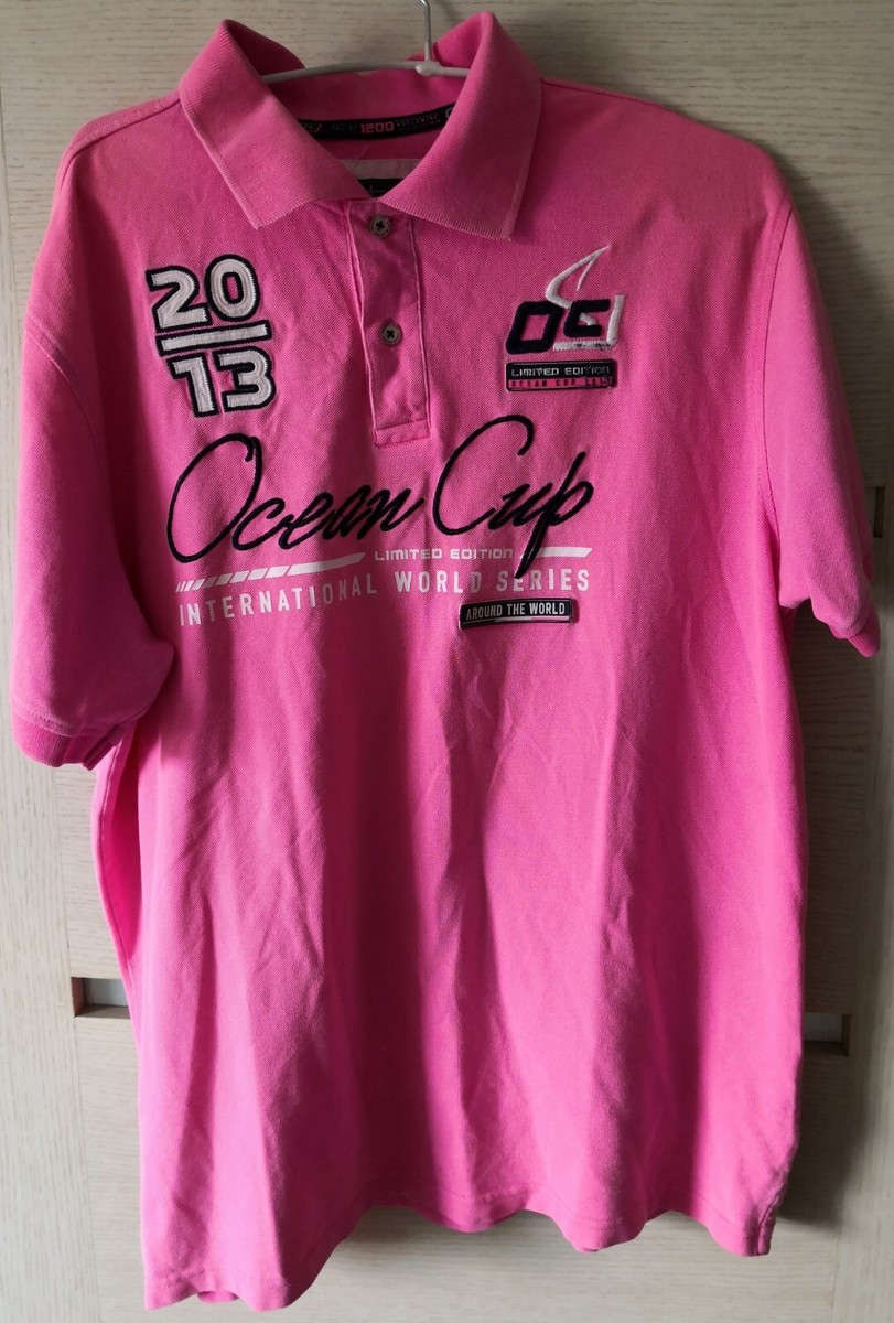 Men's Pink Cotton T-Shirt Nils Sundstrom Ocean Club Limited