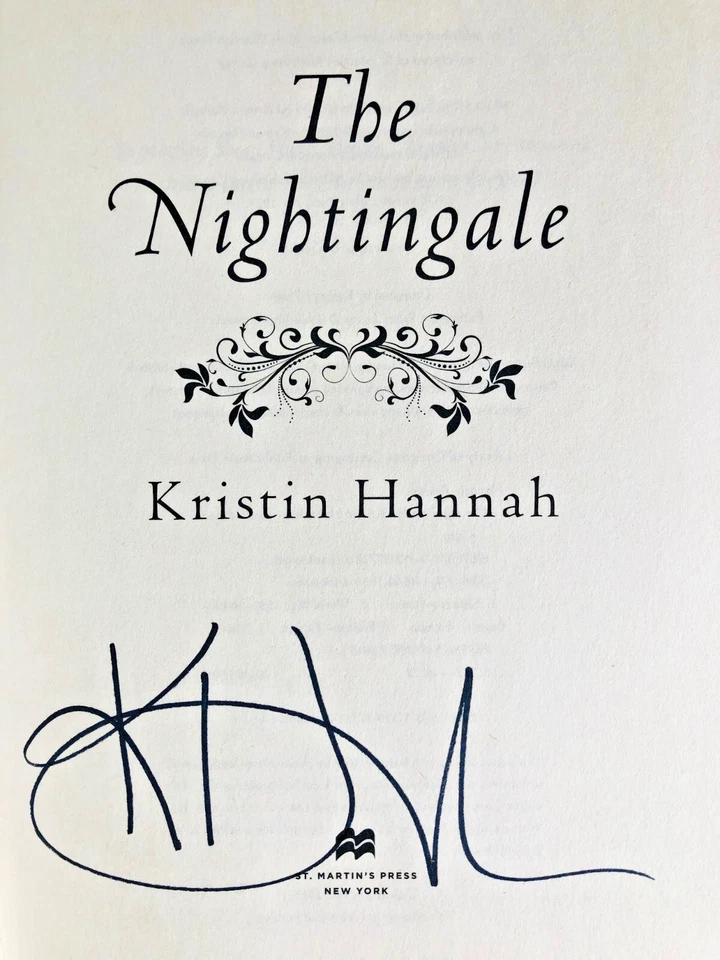 SIGNED The Nightingale: DELUXE EDITION by Kristin Hannah (2025, HC) Stenciled - Image 3 of 4