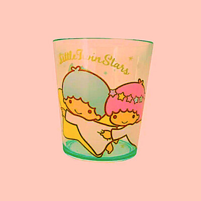 Sanrio Official Little Twin Stars 260 ml Tasse Wasser Tee Milch Tasse Plastikbecher