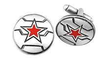 Winter Soldier Fashion Novelty Cuff Links Movie Comic Series with Gift Box