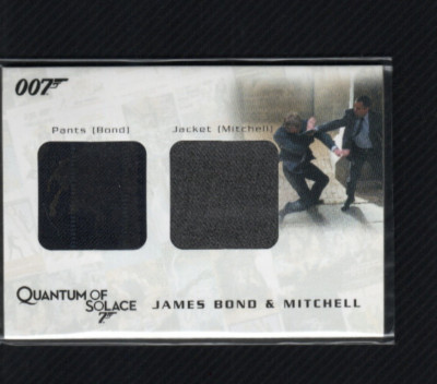 James Bond Archives 2009 Costume Relic QC15 Bond Pants Mitchell Jacket #273/850