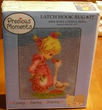 Precious Moments Latch Hook Rug Kit 38008 "Make a Joyful Noise" NEW SEALED 20X27