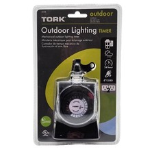 Tork 602B Mechanical Outdoor Plug-In Timer, 2 Outlets, Grounded/Outdoor Lighting