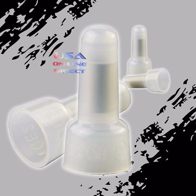 1000 PCS 12-10 Gauge Transparent Closed End Crimp Cap Caps Wire UL Approved PACK