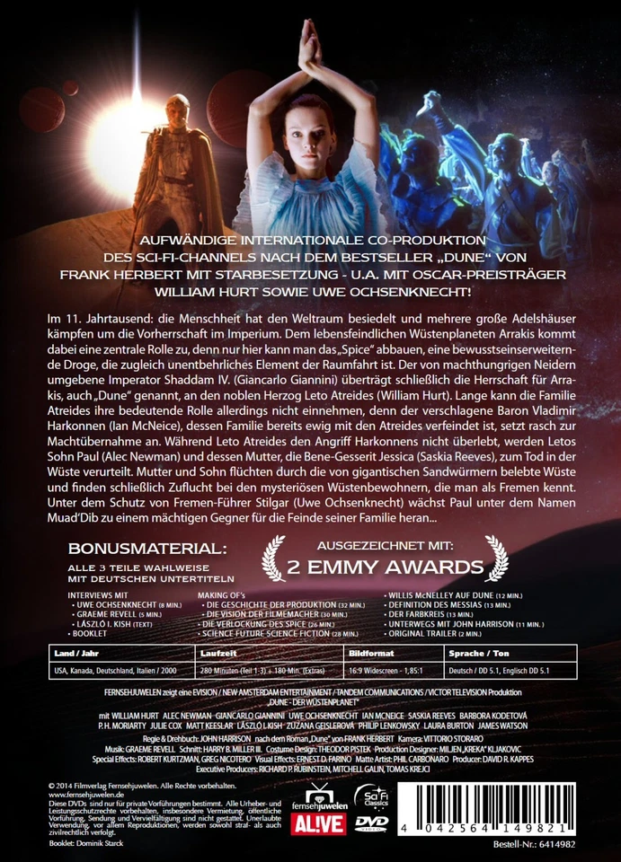 Dune: Der Wüstenplanet - Die TV-Miniserie (Frank Herbert) - Extended Version DVD - Bild 2 von 4