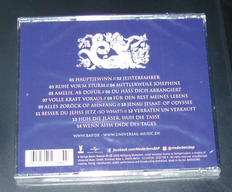 Niedeckens Bap Alles Fliesst CD Fast Shipping New & Original Packaging - Image 2 of 2