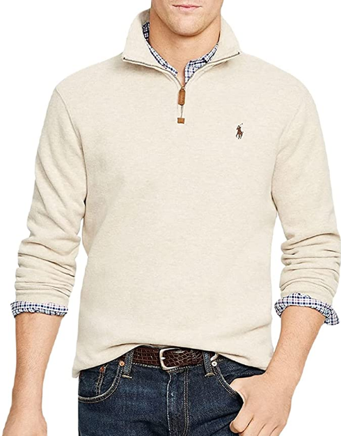 Polo Ralph Lauren Men's, Big&Tall 1/4 Zip Estate Rib Polo Ralph Lauren Men's, Big&Tall 1/4 Zip Estate Rib