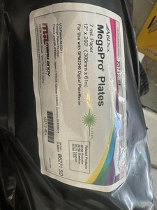 MEGA PLATES PAPER MATERIAL ABDick 23712 12" X 200 7 Mil Used?