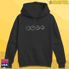 Midnight Til Morning Clocks T-Shirt hoodie Black S-5XL HL264