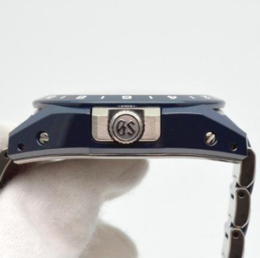 Grand Seiko SBGJ233 9S Mechanical Hi-Beat GMT Navy Automatic 46mm Men's Watch image 10